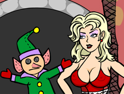 the christmas blonde porn games online